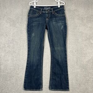Cruel Girl Saylor Jeans Womens sz 3 Fits 30x31.5 Factory Distressed Flap Pockets